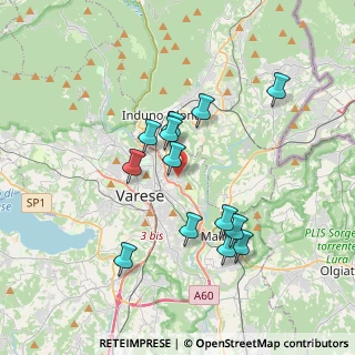 Mappa Via Belmonte, 21100 Varese VA, Italia (3.26769)