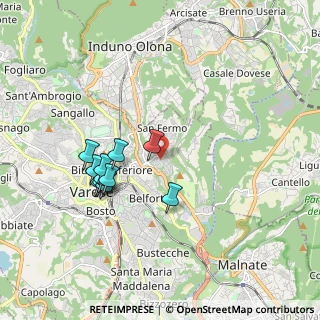 Mappa Via Belmonte, 21100 Varese VA, Italia (1.67273)