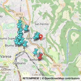 Mappa Via Belmonte, 21100 Varese VA, Italia (1.004)