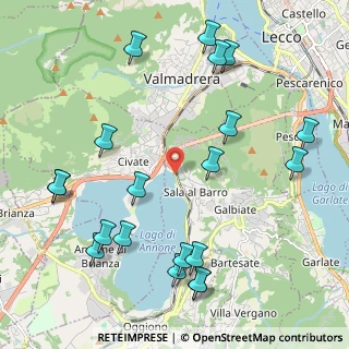 Mappa Via Provinciale, 23851 Galbiate LC, Italia (2.544)