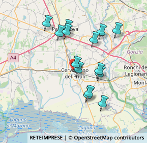 Mappa Via Martiri della Libertà, 33052 Cervignano del Friuli UD, Italia (6.69857)
