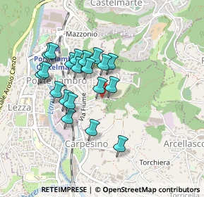 Mappa Via Cavriola, 22037 Ponte Lambro CO, Italia (0.3795)