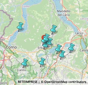 Mappa Via Cavriola, 22037 Ponte Lambro CO, Italia (5.89182)