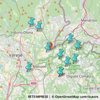Mappa Largo Lanfranco da Ligurno, 21050 Cantello VA, Italia (3.94091)