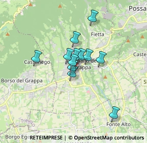 Mappa Via Antonio Canova, 31017 Crespano del Grappa TV, Italia (1.12667)