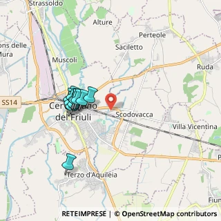Mappa Via L. Chiozza, 33052 Cervignano del Friuli UD, Italia (1.60545)