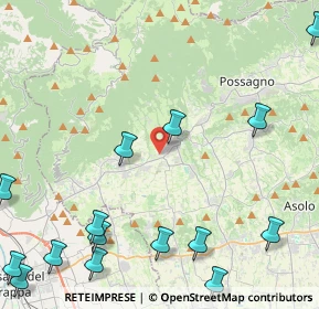 Mappa Via Aldo Moro, 31017 Crespano del Grappa TV, Italia (6.50313)