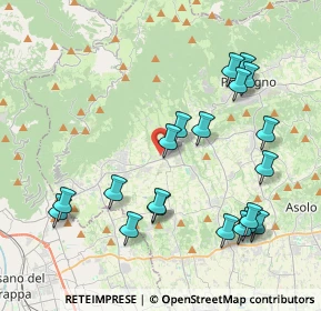 Mappa Via Aldo Moro, 31017 Crespano del Grappa TV, Italia (4.3405)