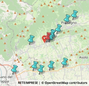 Mappa Via Aldo Moro, 31017 Crespano del Grappa TV, Italia (3.76615)