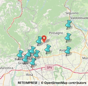 Mappa Via Aldo Moro, 31017 Crespano del Grappa TV, Italia (7.69)