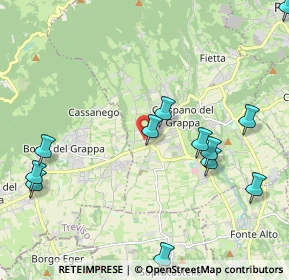 Mappa Via Aldo Moro, 31017 Crespano del Grappa TV, Italia (2.49167)