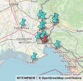 Mappa Via IV Novembre, 34077 Ronchi dei Legionari GO, Italia (9.3325)
