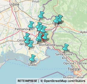 Mappa Via IV Novembre, 34077 Ronchi dei Legionari GO, Italia (10.95938)