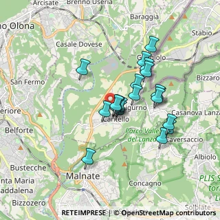 Mappa Via del Nevedro, 21050 Cantello VA, Italia (1.431)