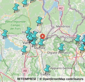 Mappa Via del Nevedro, 21050 Cantello VA, Italia (9.7105)