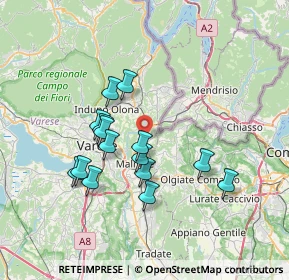 Mappa Via del Nevedro, 21050 Cantello VA, Italia (6.25867)