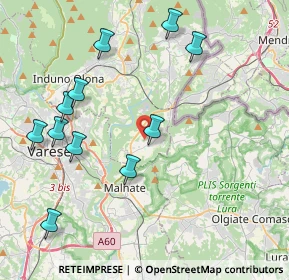 Mappa Via del Nevedro, 21050 Cantello VA, Italia (4.49909)