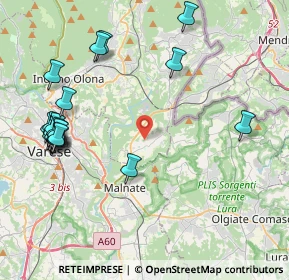 Mappa Via del Nevedro, 21050 Cantello VA, Italia (4.9045)