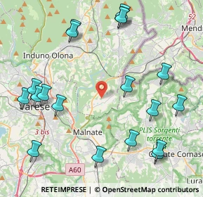 Mappa Via del Nevedro, 21050 Cantello VA, Italia (5.12368)