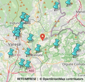 Mappa Via del Nevedro, 21050 Cantello VA, Italia (5.08222)