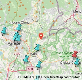 Mappa Via del Nevedro, 21050 Cantello VA, Italia (6.04167)