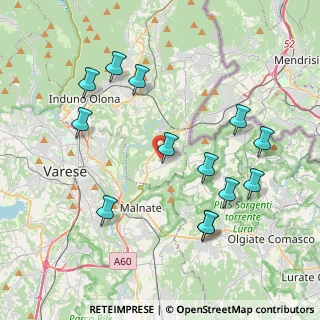 Mappa Via del Nevedro, 21050 Cantello VA, Italia (4.20769)