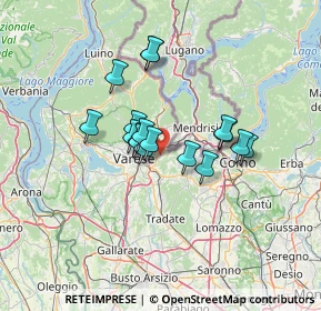 Mappa Via del Nevedro, 21050 Cantello VA, Italia (9.72765)