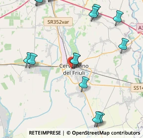 Mappa Via XXIV Maggio, 33052 Cervignano del Friuli UD, Italia (6.1495)