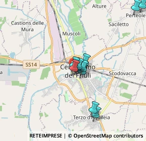Mappa Via Lung'Aussa, 33052 Cervignano del Friuli UD, Italia (1.55091)