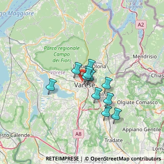 Mappa Via Hermada, 21100 Varese VA, Italia (4.71818)