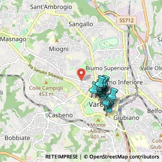 Mappa Via Hermada, 21100 Varese VA, Italia (0.73789)