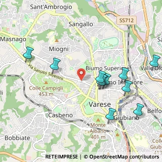 Mappa Via Hermada, 21100 Varese VA, Italia (1.06182)