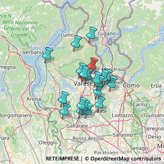 Mappa Via Hermada, 21100 Varese VA, Italia (10.5235)