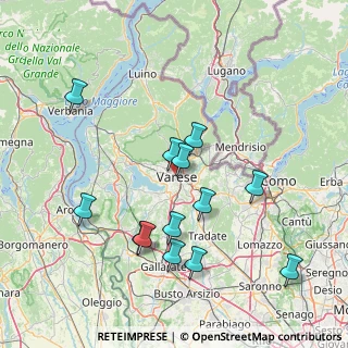 Mappa Via Hermada, 21100 Varese VA, Italia (15.38077)