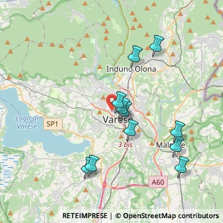 Mappa Via Hermada, 21100 Varese VA, Italia (3.91455)