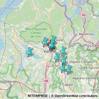Mappa Via Cesare Paravicini, 21100 Varese VA, Italia (4.55818)
