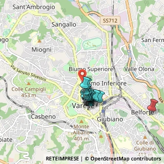 Mappa Via Cesare Paravicini, 21100 Varese VA, Italia (0.666)
