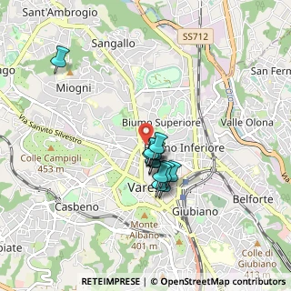 Mappa Via Cesare Paravicini, 21100 Varese VA, Italia (0.60077)