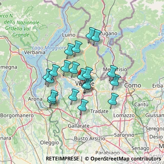 Mappa Via Monte Tabor, 21100 Varese VA, Italia (11.047)
