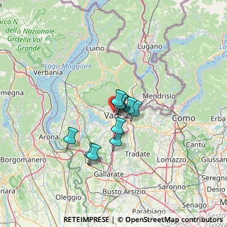Mappa Via Monte Tabor, 21100 Varese VA, Italia (7.86182)
