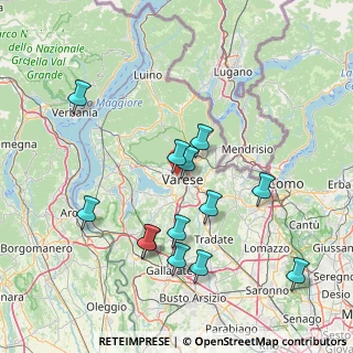 Mappa Via Monte Tabor, 21100 Varese VA, Italia (15.38692)