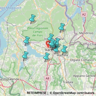 Mappa Via Monte Tabor, 21100 Varese VA, Italia (4.79833)