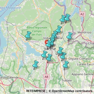 Mappa Via Monte Tabor, 21100 Varese VA, Italia (5.88625)