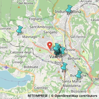 Mappa Piazza Papa Giovanni XXIII, 21100 Varese VA, Italia (1.59909)