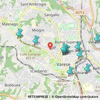 Mappa Piazza Papa Giovanni XXIII, 21100 Varese VA, Italia (1.10545)