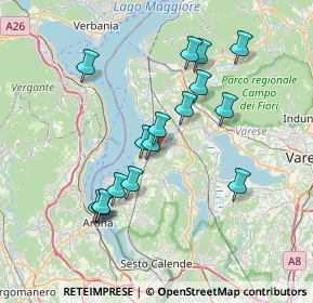 Mappa Via delle Motte, 21027 Ispra VA, Italia (6.73563)