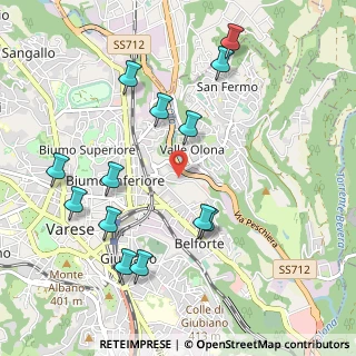 Mappa Via Pola, 21100 Varese VA, Italia (1.10462)