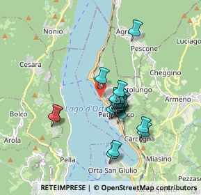 Mappa Via Provinciale, 28028 Pettenasco NO, Italia (1.3545)