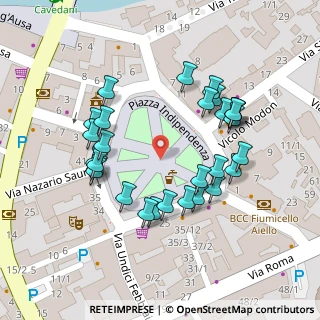Mappa Piazza Indipendenza, 33052 Cervignano del Friuli UD, Italia (0.0569)