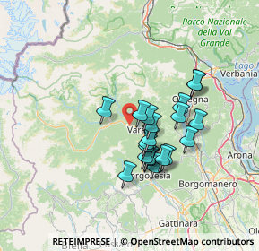 Mappa Via Provinciale, 13019 Varallo VC, Italia (10.9015)